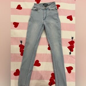 Fashion Nova Light Blue Skinny Jeans